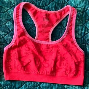 Victoria's Secret VSX Racerback Sports Bra- S/P Hot Pink
